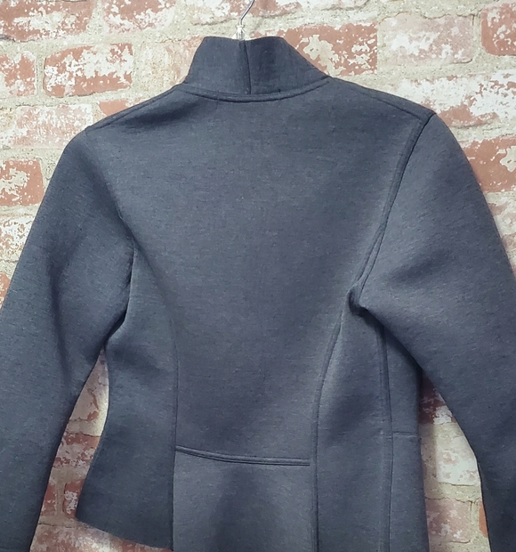 Yoana Baraschi Pearl Gray Neoprene Wonder Woman One Button Designer Blazer MED - Picture 8 of 8